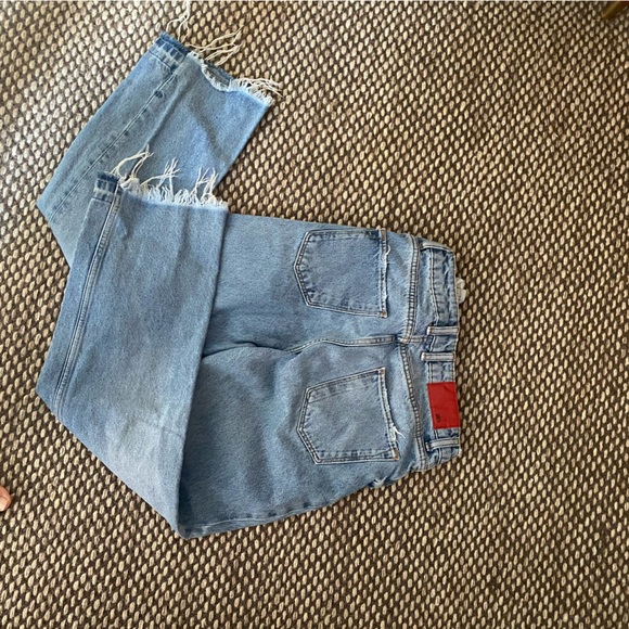 Zara High Waist Straight Leg Jeans - Picture 6 of 8